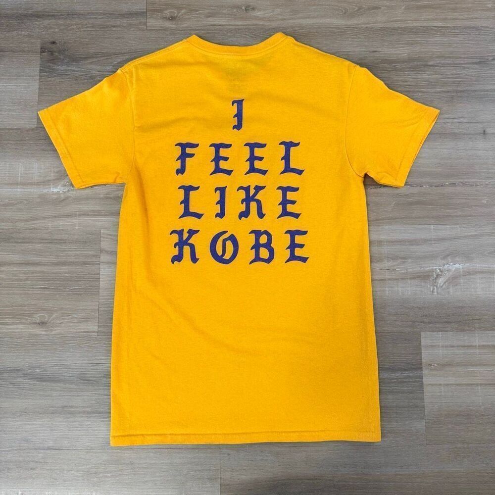 I Feel Like Kobe Kanye West Lyric Yellow Shirt Size S Yeezy Chief Keef Nobody